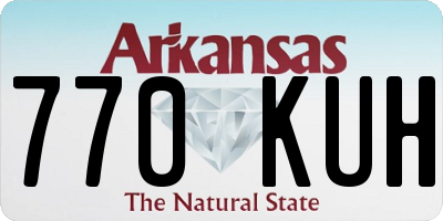 AR license plate 770KUH