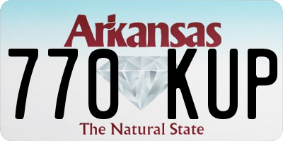 AR license plate 770KUP