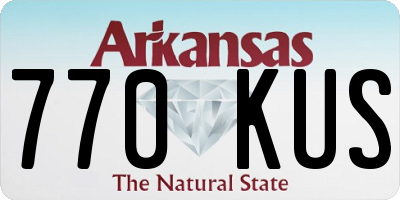 AR license plate 770KUS