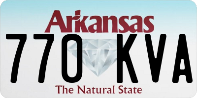 AR license plate 770KVA