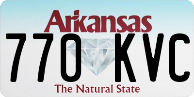 AR license plate 770KVC