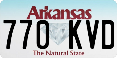 AR license plate 770KVD