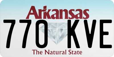 AR license plate 770KVE