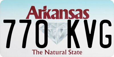 AR license plate 770KVG