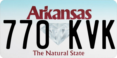 AR license plate 770KVK