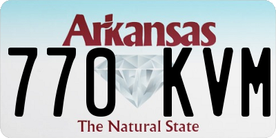 AR license plate 770KVM
