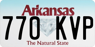 AR license plate 770KVP