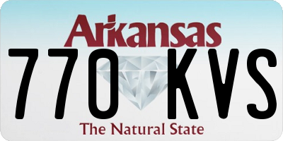 AR license plate 770KVS