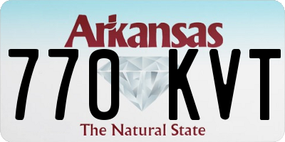 AR license plate 770KVT