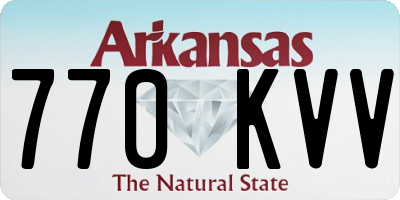 AR license plate 770KVV