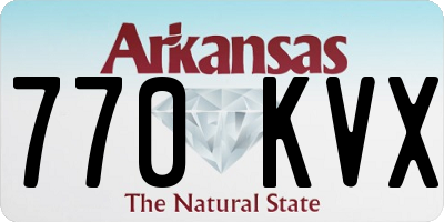 AR license plate 770KVX