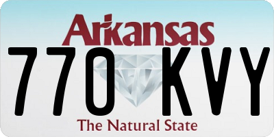 AR license plate 770KVY