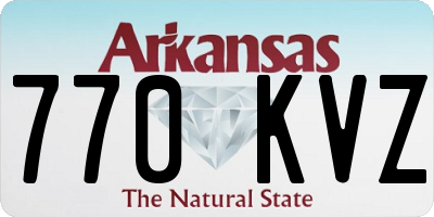 AR license plate 770KVZ