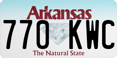 AR license plate 770KWC