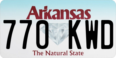AR license plate 770KWD