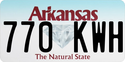 AR license plate 770KWH