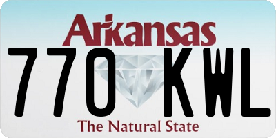 AR license plate 770KWL