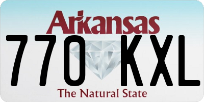 AR license plate 770KXL