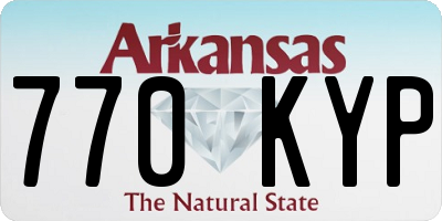 AR license plate 770KYP