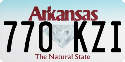 AR license plate 770KZI