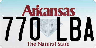 AR license plate 770LBA