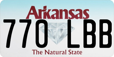 AR license plate 770LBB