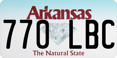 AR license plate 770LBC