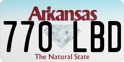 AR license plate 770LBD