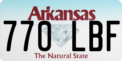 AR license plate 770LBF