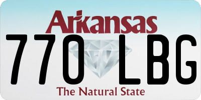 AR license plate 770LBG