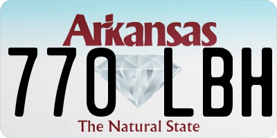 AR license plate 770LBH