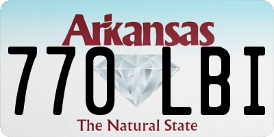 AR license plate 770LBI