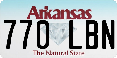 AR license plate 770LBN
