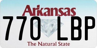 AR license plate 770LBP