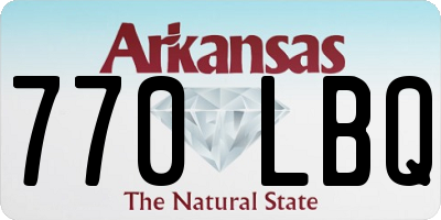 AR license plate 770LBQ