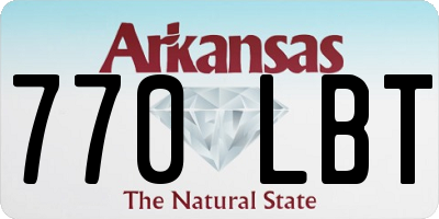 AR license plate 770LBT