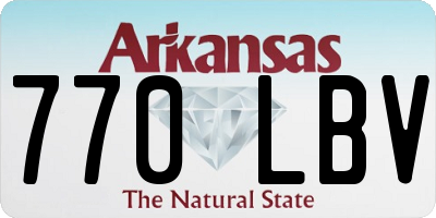 AR license plate 770LBV
