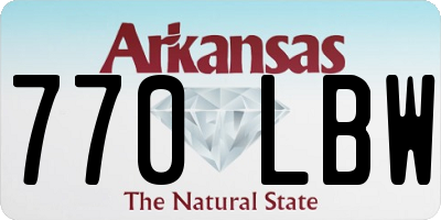 AR license plate 770LBW