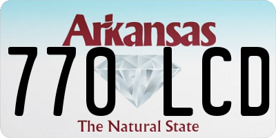 AR license plate 770LCD