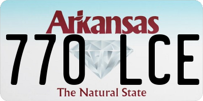 AR license plate 770LCE