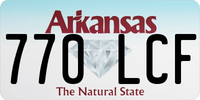 AR license plate 770LCF