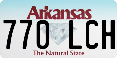 AR license plate 770LCH