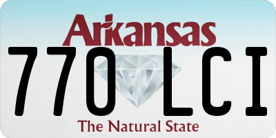 AR license plate 770LCI