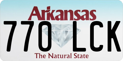 AR license plate 770LCK