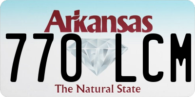 AR license plate 770LCM