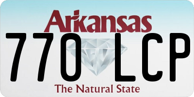 AR license plate 770LCP