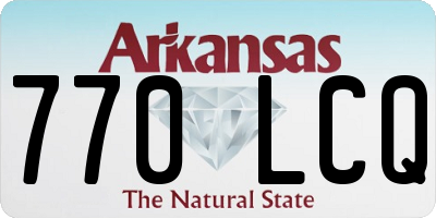 AR license plate 770LCQ