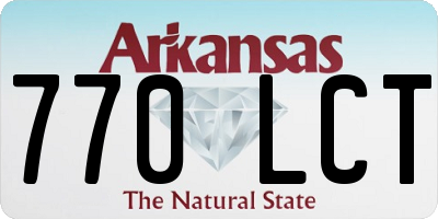 AR license plate 770LCT