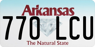 AR license plate 770LCU