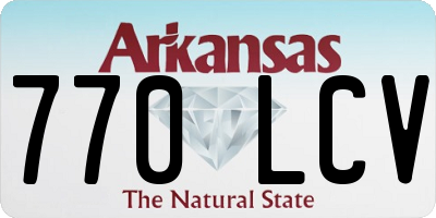 AR license plate 770LCV